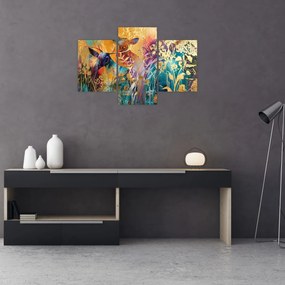 Obraz - Abstraktná maľba prírody (90x60 cm)