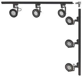 Zuma Line 3579 - Bodové svietidlo v lištovom systéme MASTER 6xGU10/15W/230V čierne