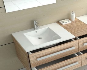 Zápustné keramické umývadlo REA DAFNE 76x46,5 cm biele