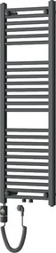 Mexen Mars, elektrické vykurovacie teleso 1200 x 400 mm, 600 W, antracitová, W110-1200-400-2600-66