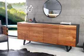 Dizajnová komoda z masívu a MDF Organic Artwork Akácia 180cm