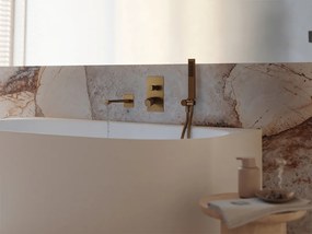 Laveo Tores, vaňová súprava pod omietku, zlatá matná, LAV-BVT_G11P