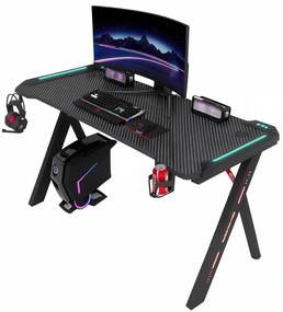 Herný stôl BG03 čierny 120 cm