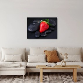 Sklenený obraz jahody (70x50 cm)