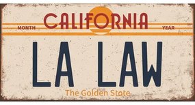 Ceduľa značka USA California La Law