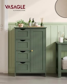 Kúpeľňová skrinka LHC041C01 zelená