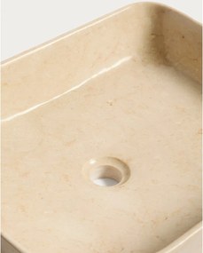 Béžové kamenné umývadlo 55x35 cm Darnen – Kave Home