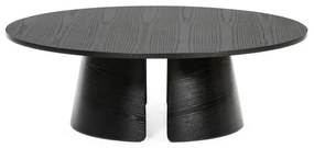 Čierny konferenčný stolík Teulat Cep, ø 110 cm