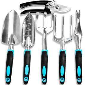 Súprava 6 ks záhradného náradia FUNAF modrá