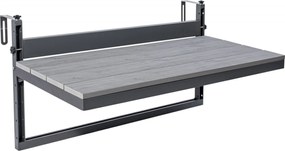 Závesný stolík na balkón AGATTI STONEWOOD - šedý