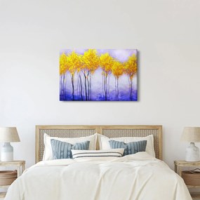 Obraz žltých stromov (90x60 cm)