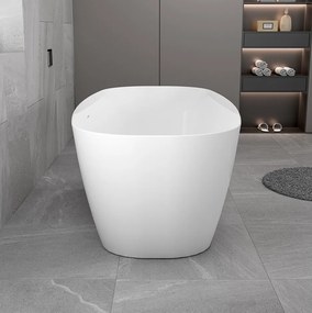 Erga Aspen, voľne stojaca vaňa 170x78 cm + odtoková zátka, biela lesklá, ERG-ASPEN-170078-WH-WH