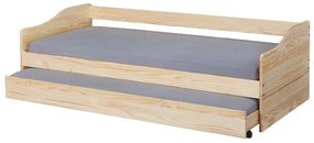 Inter Link Výsuvná detská posteľ Leonie (prírodná, 90 x 200 cm)  (100394248)