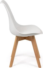 Noela Jedálenský set SCANDINAVIA 150 biely + 4x stolička SCANDINO biela