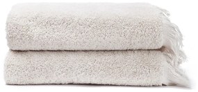 Súprava 2 krémových uterákov zo 100 % bavlny Bonami Selection, 50 × 90 cm