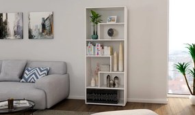 Vysoký regál Zigzag, biely