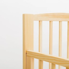 New Baby Detská postieľka Lilly so sťahovacou bočnicou a zásuvkou, prírodná