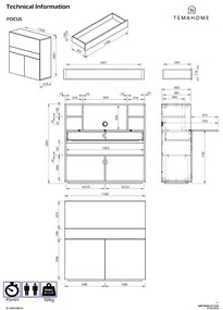 Skladací pracovný stôl TemaHome Focus