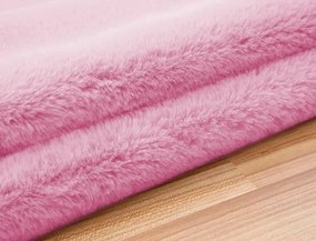 Protišmykový koberec RABBIT ružový kruh