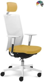 MAYER Kancelárska stolička PRIME MESH 2302 S čalúnenie MEDIFLEX SILVERTEX koženka