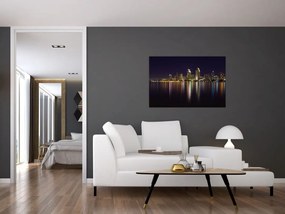 Obraz nočného mesta (90x60 cm)