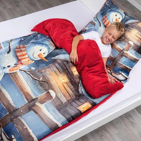 Posteľné obliečky z mikroplyšu SNEHULIAK