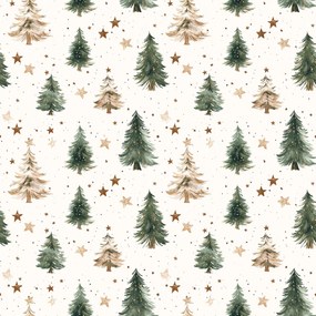 Bavlnená obliečka na vankúš CHRISTMAS FOREST 45x45 cm, farebný