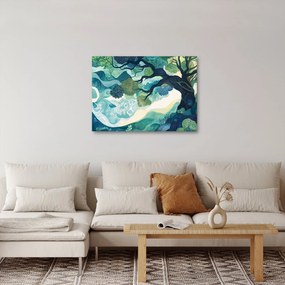 Obraz – Zelená koruna stromu života (70x50 cm)