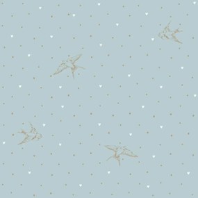 Tapeta modrej lastovičky 280×50 cm