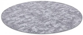 Koberec kruh SOLID sivý 90 BETON