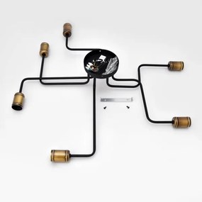 LED Prisadený luster TUBE 6xE27/15W/230V