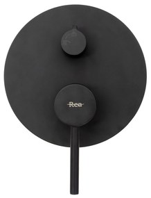 Rea Lungo - Podomietkový sprchový set, čierna, REA-P4100