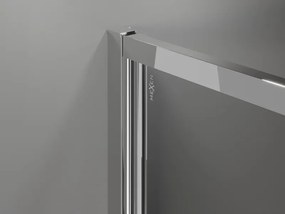 Mexen Exo, sprchovací kút s krídlovými dverami 70 x 70 cm, 6mm číre sklo, chrómový profil, 817-070-070-01-00