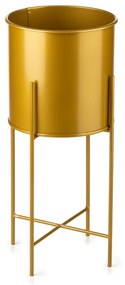 KOVOVÝ KVETINÁČ SO STOJANOM GOLDEN 55X21 CM ZLATÁ