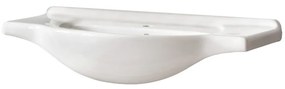 Keramické zapustené umývadlo Vintage 85 cm biele