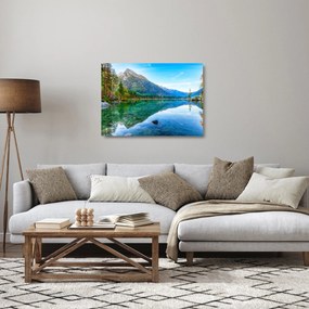 Sklenený obraz - Jazero Hintersee (70x50 cm)
