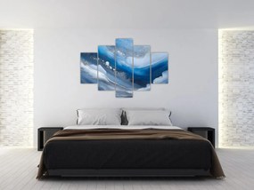 Obraz - Abstrakcia oceánu (150x105 cm)