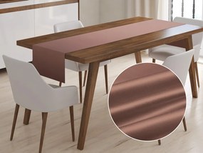 Biante Saténový behúň na stôl polyesterový Satén LUX-L048 Bronzovo hnedý 20x140 cm
