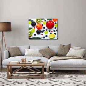 Obraz ovocia s kvapkami vody (70x50 cm)