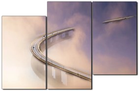 Obraz na plátne - Most v hmle 1275D (105x70 cm)