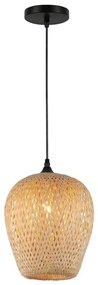 Luster na lanku ALMA 1xE27/60W/230V pr. 23 cm bambus