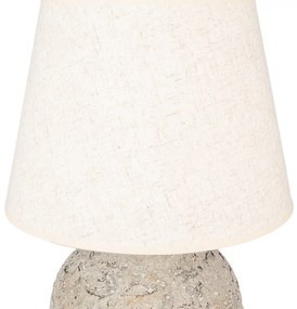 Sivá stolná lampa TERRACOTTA Ø35*68
