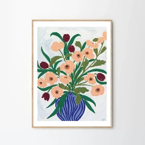 The Poster Club Plagát Cerulean Still Life by Anine Cecilia Iversen 50x70