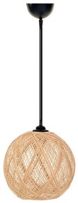 Asir Luster na lanku JUTE 1xE27/60W/230V béžová AS0368