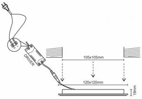 LED Stmievateľné podhľadové svietidlo LED/6W/230V 3000-6500K Wi-Fi Tuya
