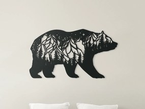 drevko Nálepka na stenu Medveď a noc v horách