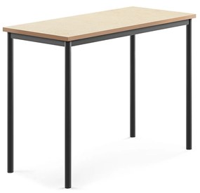 Stôl SONITUS, 1200x600x900 mm, linoleum - béžová, antracit