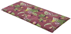 Podsedák na lavicu VERDAL 120x48 cm - viac variantov Farba: Vínová