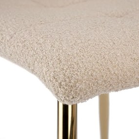 Jedálenská stolička DENVER Teddy zlatá / béžová