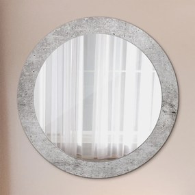 Okrúhle ozdobné zrkadlo na stenu Betón fi 70 cm